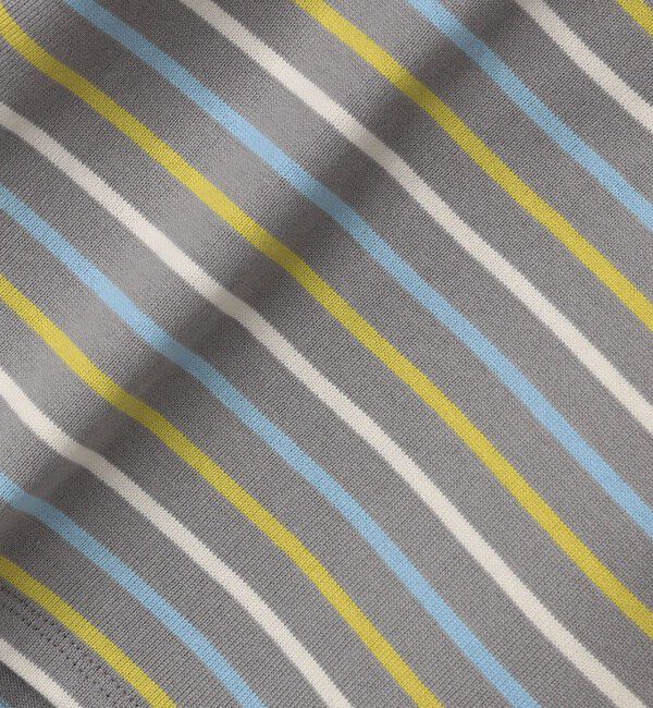 SHIPS KIDS「SHIPS KIDS:80～90cm / オーガニック コットン ボーダー 長袖 TEE」|Tシャツ・カットソー|