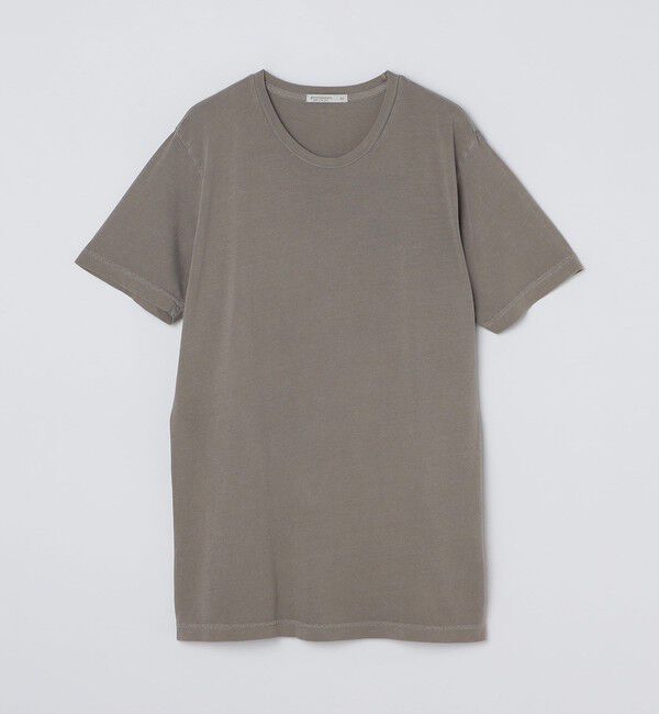 SHIPS「GROWN&SEWN: GARMENT DYE TEE SS」|Tシャツ・カットソー|ライトグレー