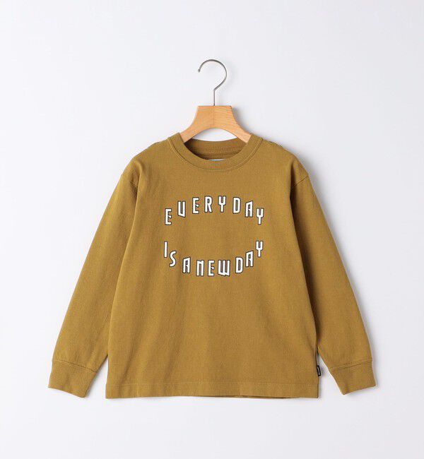 SHIPS KIDS「ARCH&LINE:110～145cm / USA コットン 長袖 TEE」|Tシャツ・カットソー|マスタード