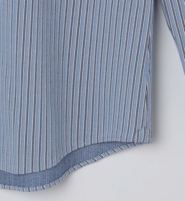 SHIPS「SHIPS: ジャージー マルチストライプ ワンピースカラー シャツ」|シャツ・ブラウス|