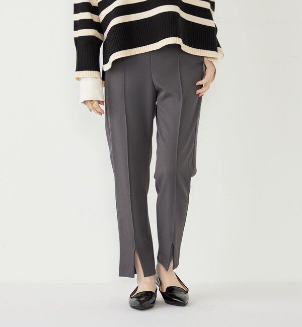 SHIPS Colors 「SHIPS Colors:〈手洗い可能〉ピンタック フロントスリット パンツ」|その他|