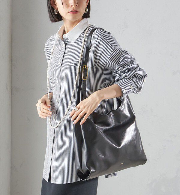 SHIPS for women「BEAURE:パーティション レザー バッグ 大」|トートバッグ|