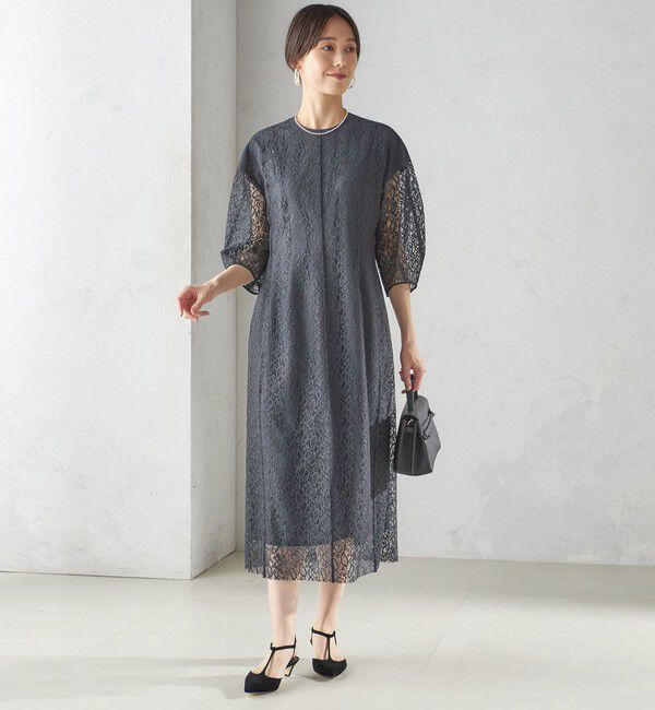 SHIPS for women「〈手洗い可能〉レース ワンピース」|ワンピース|