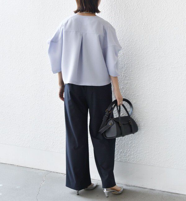 SHIPS for women「【WEB限定】〈洗濯機可能〉リネンライク ランタン袖 ジャケット」|シャツ・ブラウス|