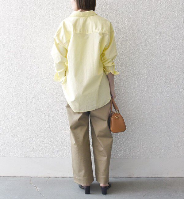 SHIPS any「SHIPS any:〈洗濯機可能〉コットン レギュラーカラー 刺繍 シャツ」|シャツ・ブラウス|