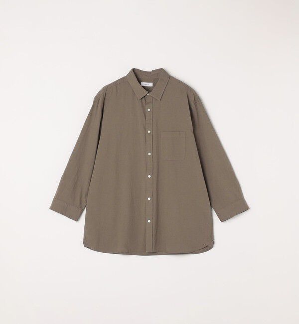 SHIPS any「SHIPS any:〈洗濯機可能〉コットン/リネン ７分袖 レギュラー シャツ 25SS◇」|シャツ・ブラウス|