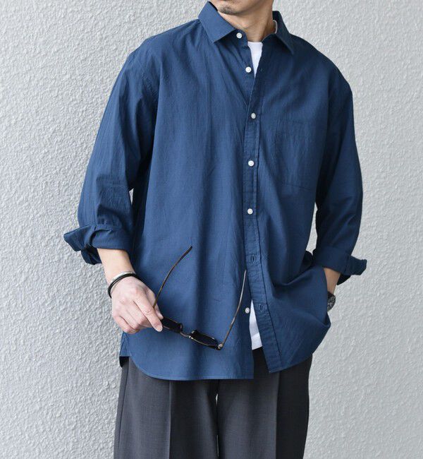 SHIPS any「SHIPS any:〈洗濯機可能〉コットン/リネン ７分袖 レギュラー シャツ 25SS◇」|シャツ・ブラウス|