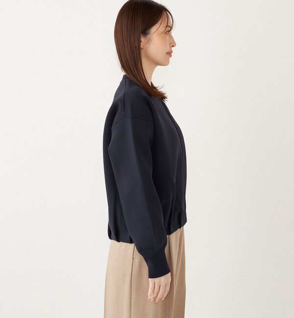 SHIPS Colors 「SHIPS Colors:〈手洗い可能〉タック ニット ブルゾン 2」|カーディガン|