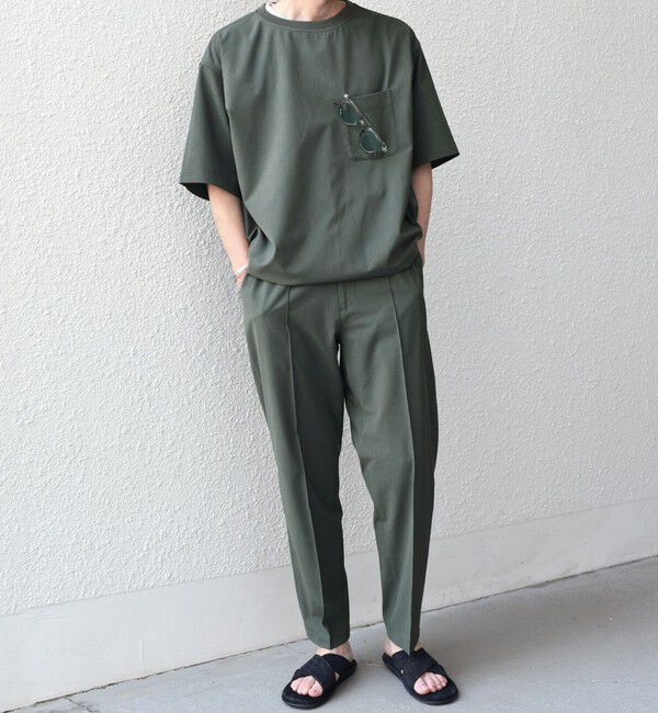 SHIPS any「SHIPS any:〈吸水速乾〉Rapidry クリース アンクル テーパード イージーパンツ(セットアップ対応)◇」|チノ|