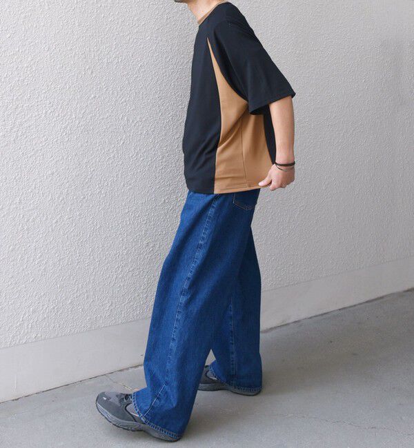 SHIPS any「SHIPS any:〈洗濯機可能〉リブ パネル スポーティー ジャージー Tシャツ◇」|Tシャツ・カットソー|