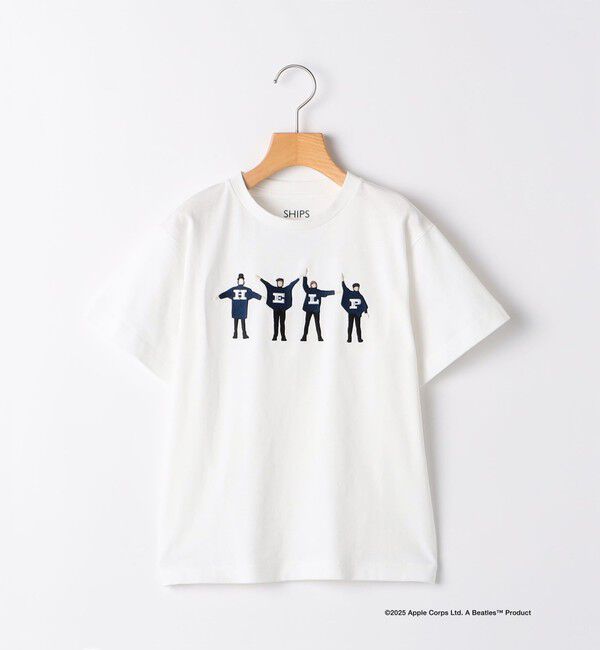SHIPS KIDS「SHIPS KIDS:80～90cm /【THE BEATLES（ザ・ビートルズ）】半袖 TEE」|Tシャツ・カットソー|オフホワイト