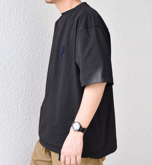 SHIPS any「【SHIPS any別注】prince:〈吸水速乾/UVカット/遮熱〉ワンポイント ロゴ 刺繍 スピンドル Tシャツ◇」|Tシャツ・カットソー|