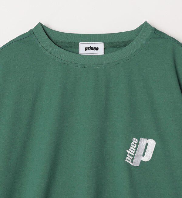 SHIPS any「【SHIPS any別注】prince:〈吸水速乾/UVカット/遮熱〉ワンポイント ロゴ 刺繍 スピンドル Tシャツ◇」|Tシャツ・カットソー|