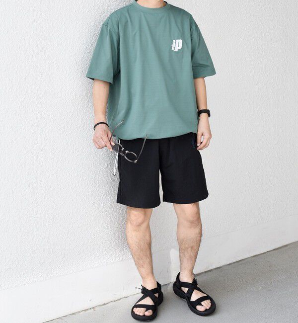 SHIPS any「【SHIPS any別注】prince:〈吸水速乾/UVカット/遮熱〉ワンポイント ロゴ 刺繍 スピンドル Tシャツ◇」|Tシャツ・カットソー|