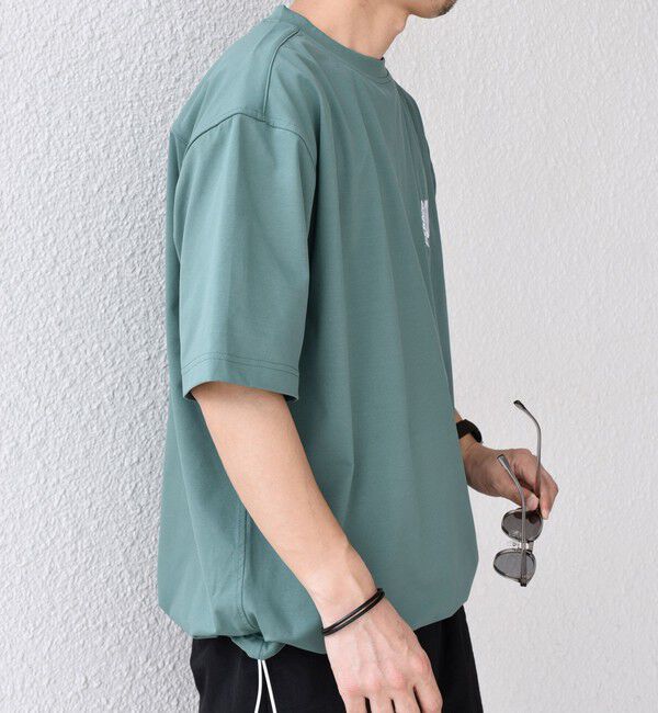 SHIPS any「【SHIPS any別注】prince:〈吸水速乾/UVカット/遮熱〉ワンポイント ロゴ 刺繍 スピンドル Tシャツ◇」|Tシャツ・カットソー|