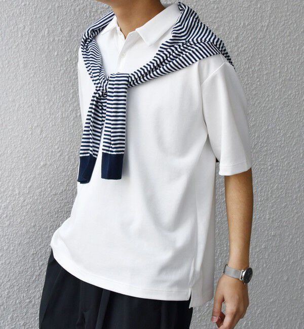 SHIPS any「【WEB限定】SHIPS any:〈接触冷感〉COOL TOUCH スムース リラックス ポロシャツ◇」|ポロシャツ|