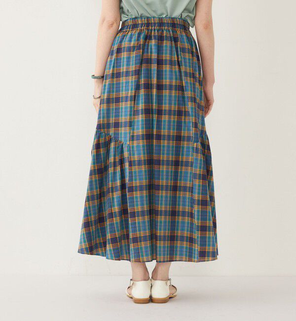 SHIPS Colors 「SHIPS Colors:〈手洗い可能〉マドラスチェック ギャザー スカート◇」|スカート|