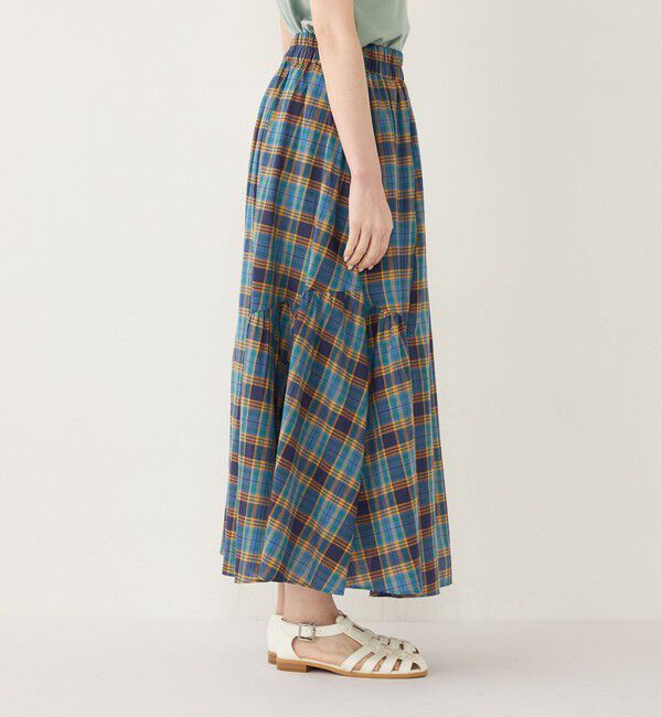 SHIPS Colors 「SHIPS Colors:〈手洗い可能〉マドラスチェック ギャザー スカート◇」|スカート|