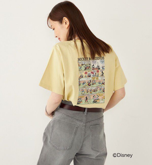 SHIPS Colors 「SHIPS Colors:ミッキーマウス コミック プリント Tシャツ」|Tシャツ・カットソー|クリーム