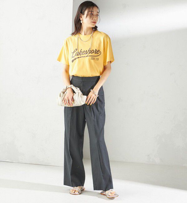 SHIPS for women「【SHIPS別注】Odub:〈手洗い可能〉プリント TEE」|Tシャツ・カットソー|