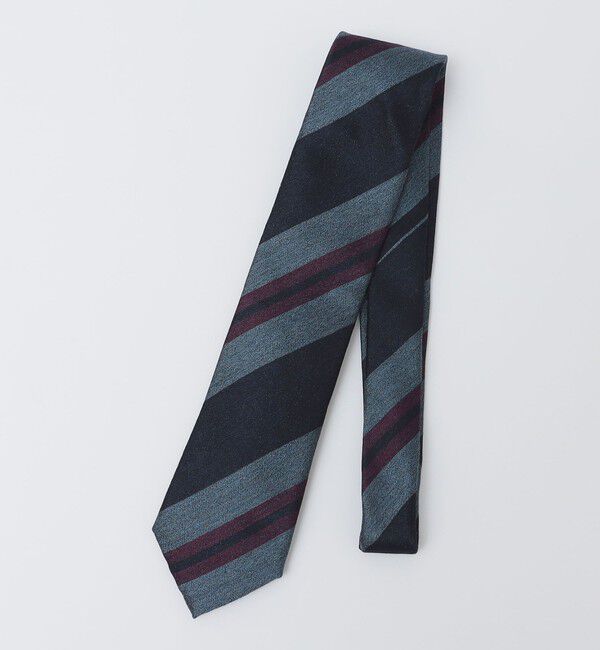 SHIPS「SHIPS: ヴィンテージ アーカイブ シルク スナゴ ストライプ ネクタイ」|ネクタイ・蝶ネクタイ|ダークブルー