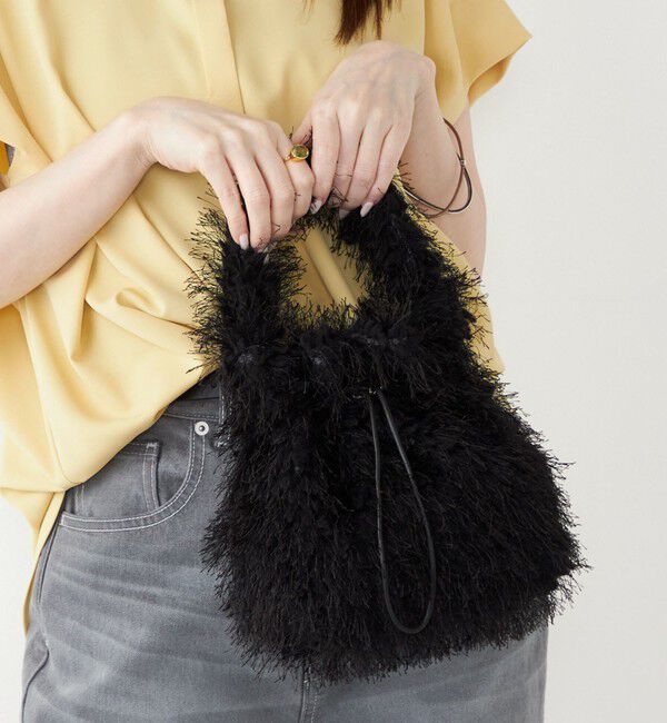 SHIPS Colors 「SHIPS Colors:フリンジ ミニ 巾着 バッグ◇」|ハンドバッグ|