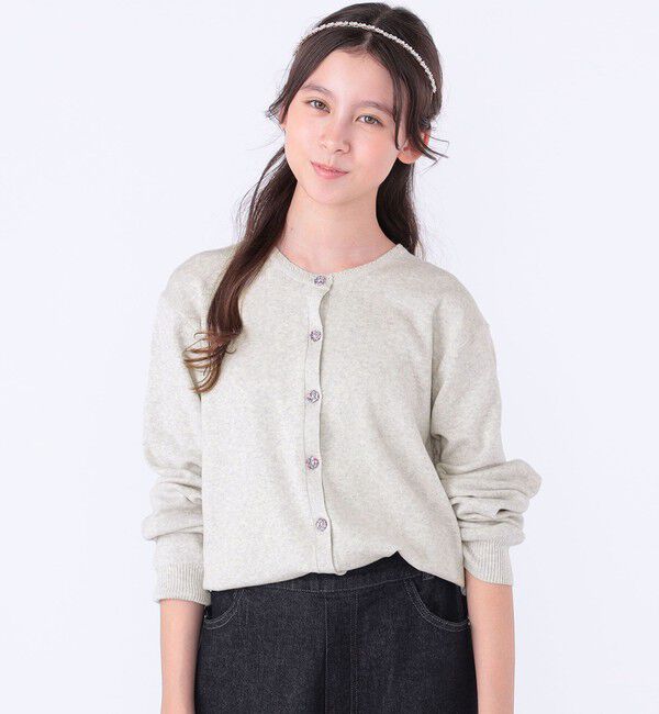 SHIPS KIDS「SHIPS KIDS:140～150cm / リバティ ニット カーディガン」|カーディガン|