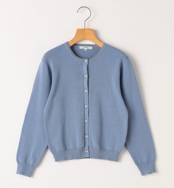 SHIPS KIDS「SHIPS KIDS:140～150cm / リバティ ニット カーディガン」|カーディガン|ブルー