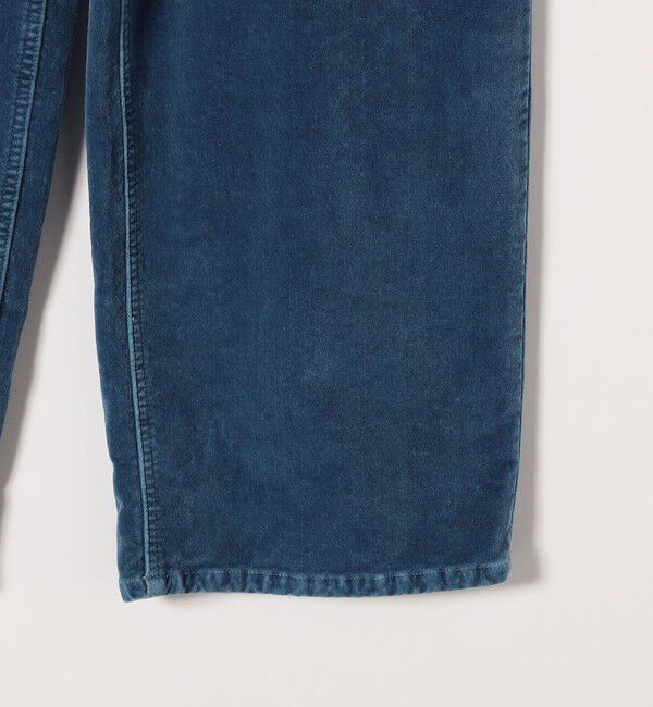 quaranciel「quaranciel:〈洗濯機可能〉コットン ベロア インディゴ ハイライズ ルーズ ワイド パンツ」|その他|