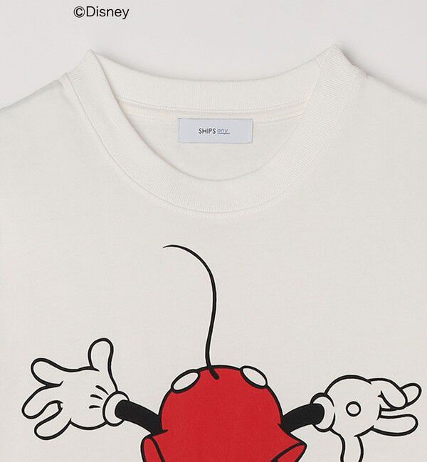 SHIPS any「SHIPS any: /ミッキーマウス/ サイン & ポージング Tシャツ<KIDS>◇」|Tシャツ・カットソー|