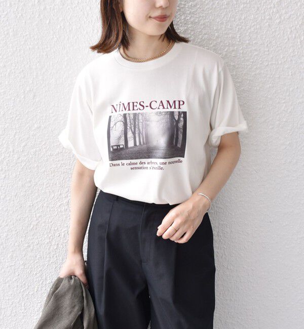SHIPS Colors 「SHIPS Colors:〈接触冷感・UVカット〉AVENUE フォト Tシャツ◇」|Tシャツ・カットソー|