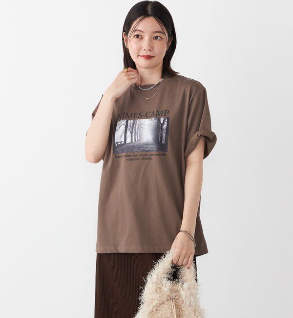 SHIPS Colors 「SHIPS Colors:〈接触冷感・UVカット〉AVENUE フォト Tシャツ◇」|Tシャツ・カットソー|