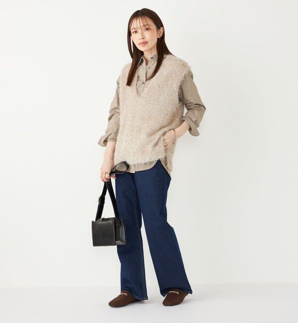 SHIPS Colors 「SHIPS Colors:〈手洗い可能〉ストライプ オーバー シャツ」|シャツ・ブラウス|