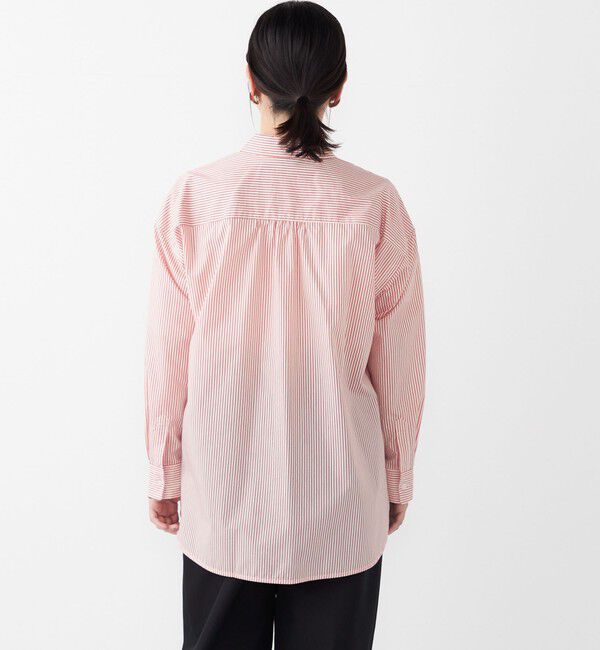 SHIPS Colors 「SHIPS Colors:〈手洗い可能〉ストライプ オーバー シャツ」|シャツ・ブラウス|