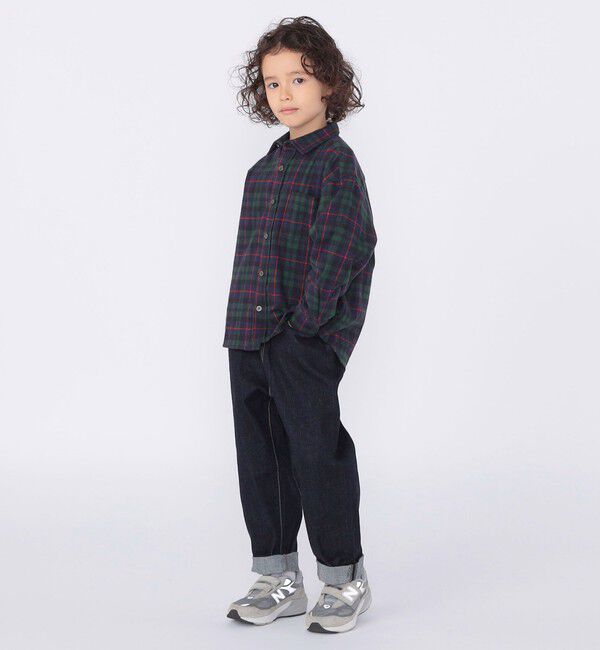 SHIPS KIDS「SHIPS KIDS:100～130cm / ネル チェック シャツ」|シャツ・ブラウス|