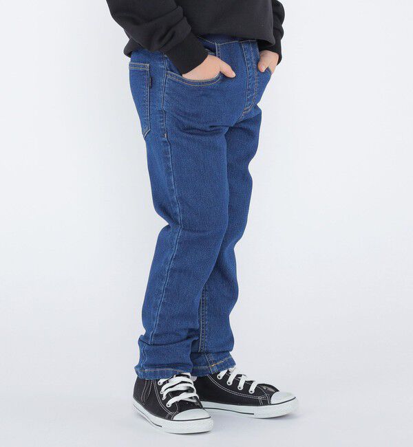 SHIPS KIDS「SHIPS KIDS:100～130cm / ソフト ストレッチ デニム パンツ」|デニム|