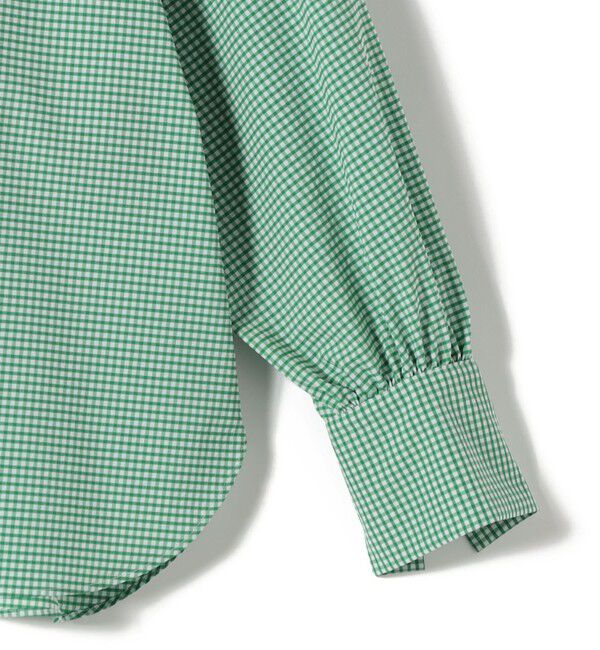 SHIPS for women「SHIPS Primary Navy Label:〈手洗い可能〉ストレッチ ギンガム ボウタイ ブラウス」|シャツ・ブラウス|