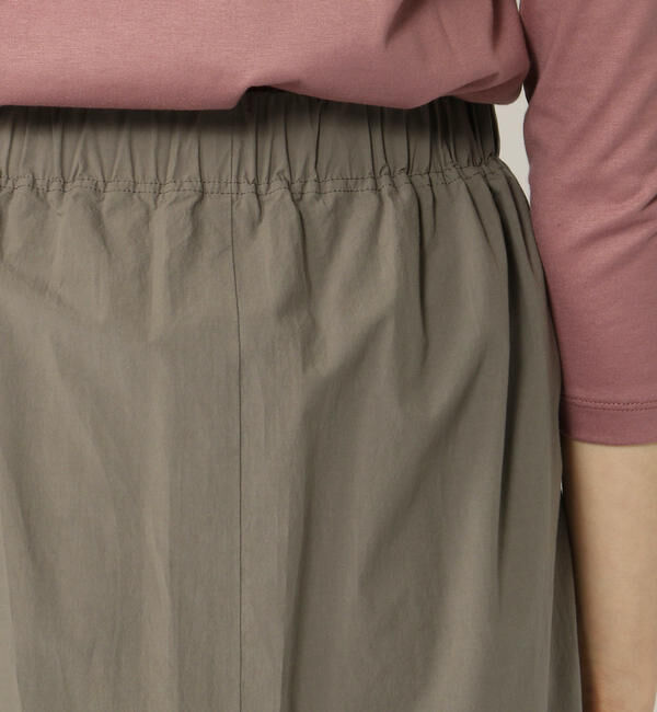 GALERIE VIE「コンパクトコットン Iラインイージースカート」|タイト|