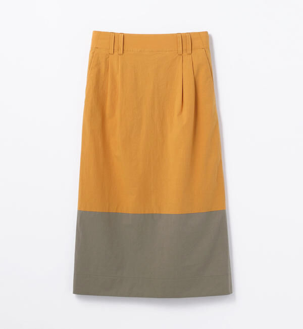 GALERIE VIE「コンパクトコットン Iラインイージースカート」|タイト|