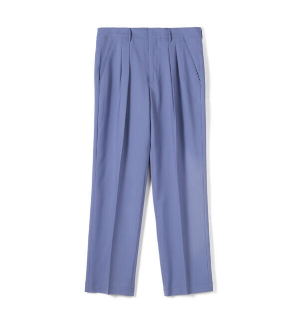 TOMORROWLAND BUYING WEAR「Cellardoor Boger ポリエステルウール 2プリーツストレートスラックス」|スラックス|63 ライトブルー