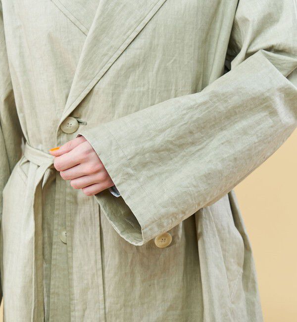 GALERIE VIE「チンツリネン トレンチコート」|トレンチコート|