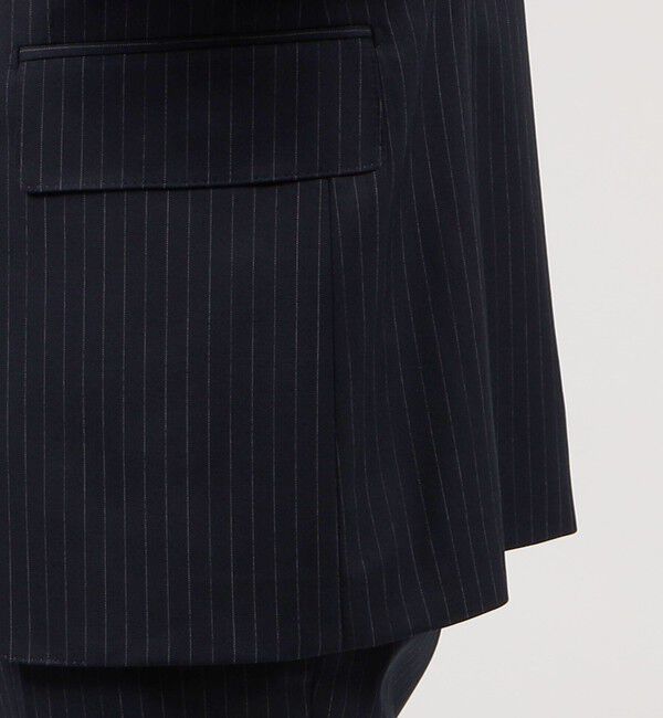 TOMORROWLAND MENS「Super100'sウール ピンストライプ シングルブレステッド2Bジャケット」|テーラードジャケット|