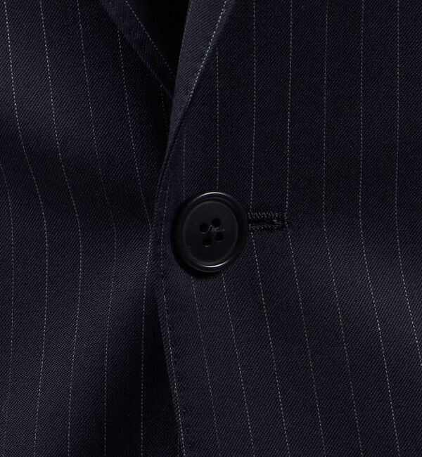 TOMORROWLAND MENS「Super100'sウール ピンストライプ シングルブレステッド2Bジャケット」|テーラードジャケット|