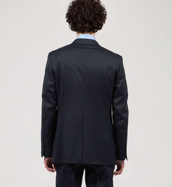 TOMORROWLAND MENS「Super100'sウール ピンストライプ シングルブレステッド2Bジャケット」|テーラードジャケット|