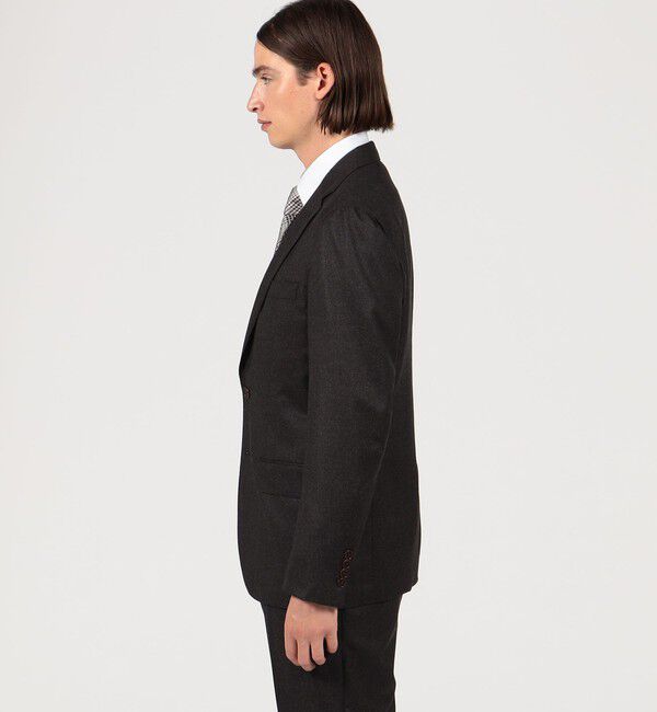 TOMORROWLAND MENS「Super120'sウールフランネル シングルブレステッド2Bジャケット Canonico」|テーラードジャケット|