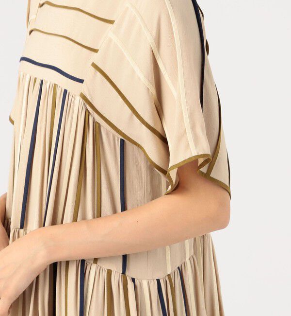 TOMORROWLAND BUYING WEAR「BODICE STUDIO マルチカラーパイピング ティアードドレス　」|ワンピース|