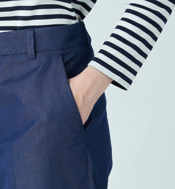 TOMORROWLAND collection「コットンシルクデニム ワイドストレートパンツ」|その他|