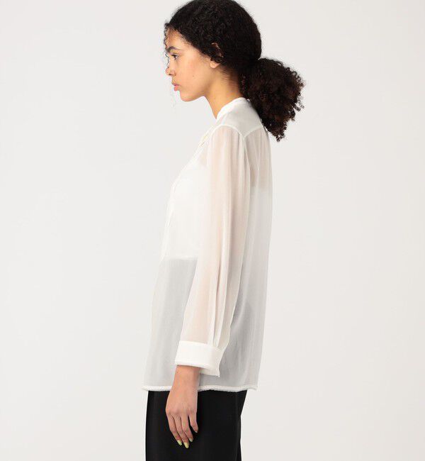 DES PRES「シルクシフォン ブザムブラウス」|シャツ・ブラウス|