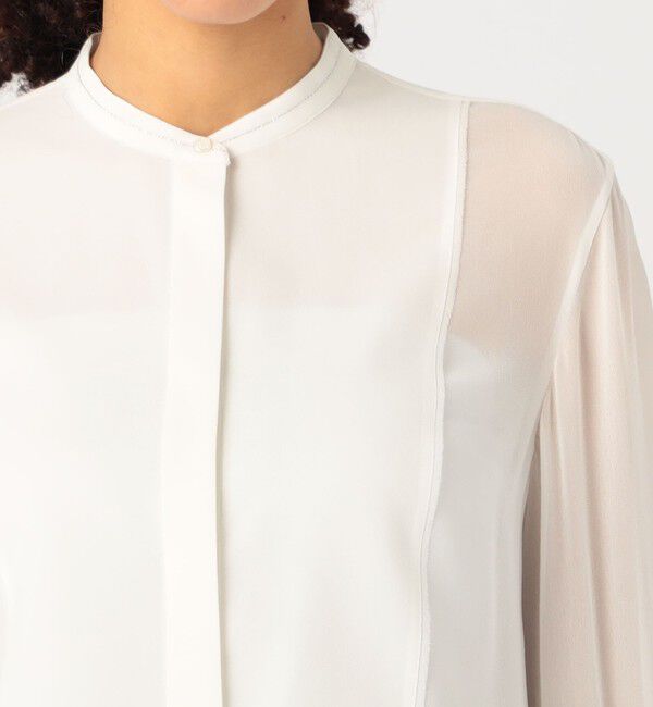 DES PRES「シルクシフォン ブザムブラウス」|シャツ・ブラウス|