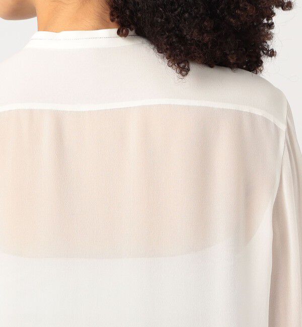 DES PRES「シルクシフォン ブザムブラウス」|シャツ・ブラウス|